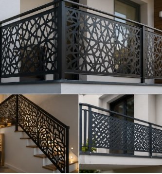 Panou metalic decorativ pentru balustrada