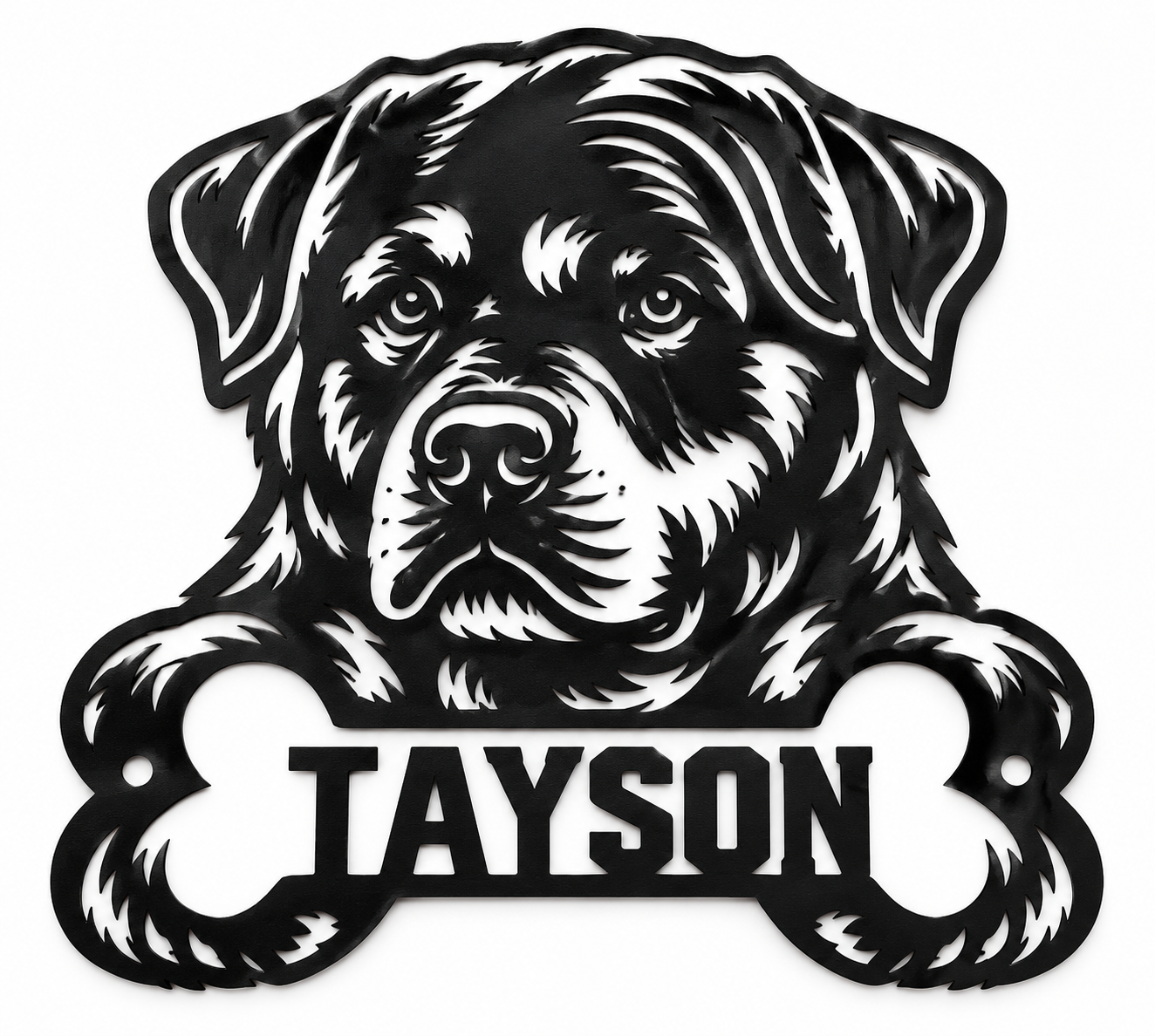 Placă decorativă personalizată pentru cușcă câine – Rottweiler